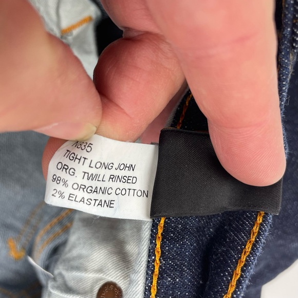 Nudie Jeans Tight Long John Twill Rinsed Women's Jeans size W26 L34 - Picture 9 of 9